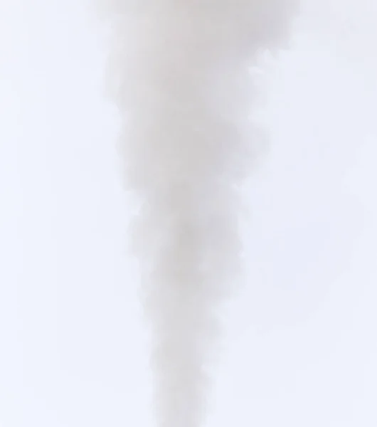 Smoke from a pipe on a cloudy sky — Stock Photo, Image