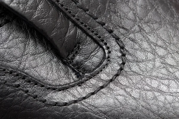 Fond abstrait de cuir noir. texture — Photo