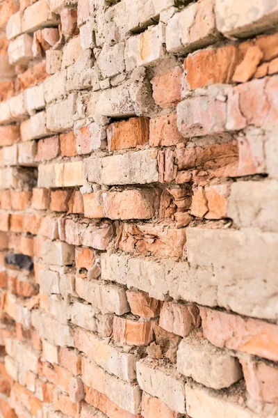 배경으로 된 오래 된 벽돌 벽 — 스톡 사진