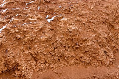 arka plan olarak doğa, kırmızı kil