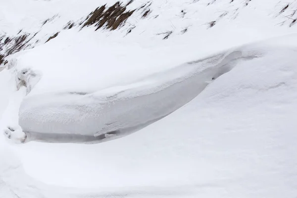 Ghiacciaio in natura in inverno — Foto Stock