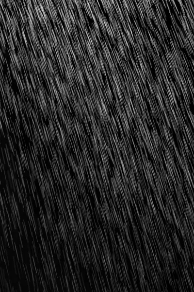 Lluvia sobre un fondo negro —  Fotos de Stock