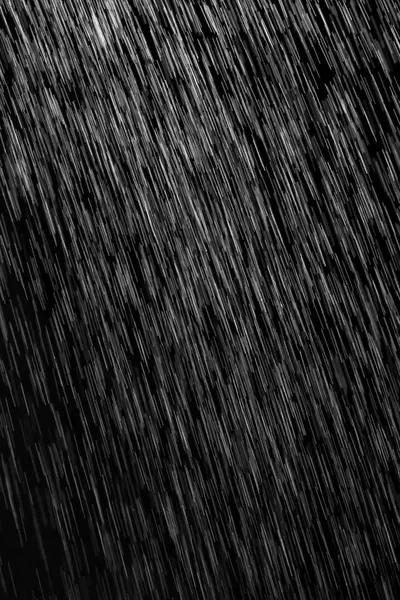 Rain on a black background — Stock Photo, Image