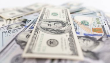 arka plan olarak dolar yığın