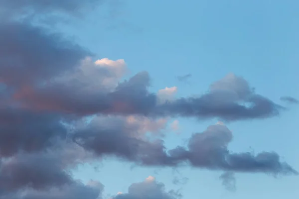 Beautiful clouds in the sky at sunset background — Stock Photo, Image