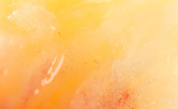 多汁的桃肉为背景 接近了 — 图库照片