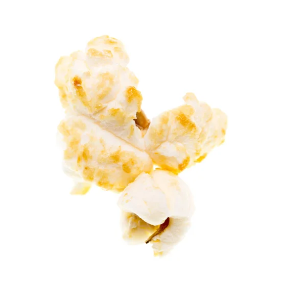 Popcorn Bílém Pozadí Fotky Studiu — Stock fotografie