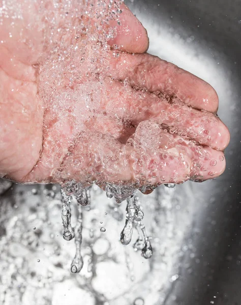 Hand Water Sink — Stock Photo, Image
