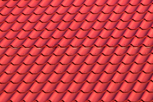 Red Roof Tiles Roof Background — Stock Photo, Image