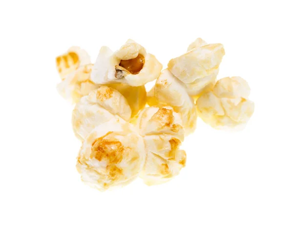 Popcorn Sfondo Bianco Foto Studio — Foto Stock