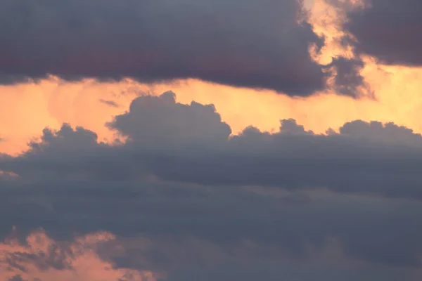 Awan Indah Langit Latar Belakang Matahari Terbenam — Stok Foto