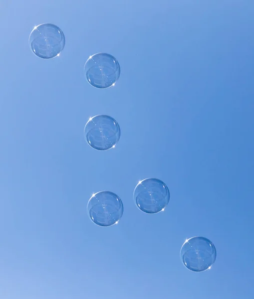 Bubbla Den Blå Himlen Parken Naturen — Stockfoto