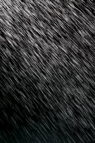 Regen Een Zwarte Achtergrond Foto Studio — Stockfoto