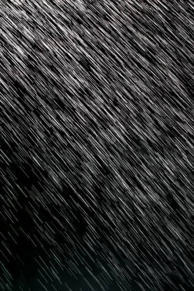 Regen Een Zwarte Achtergrond Foto Studio — Stockfoto
