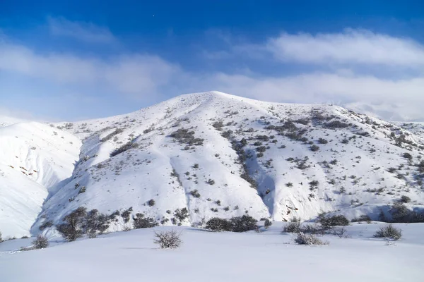 Mooie Tien Shan Bergen Sneeuw Winter — Stockfoto