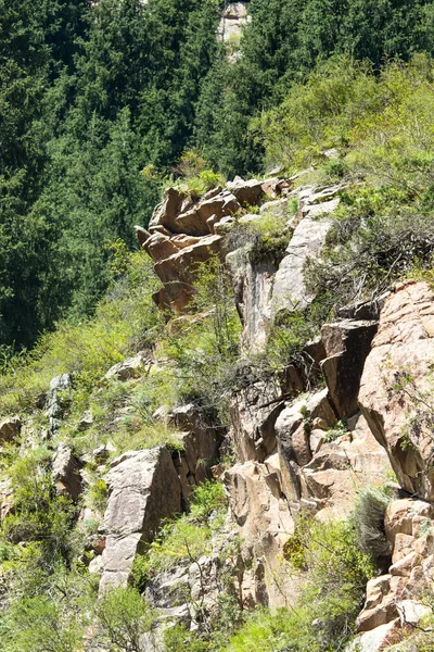 Skalnatý Svah Horách Parku Přírodě — Stock fotografie