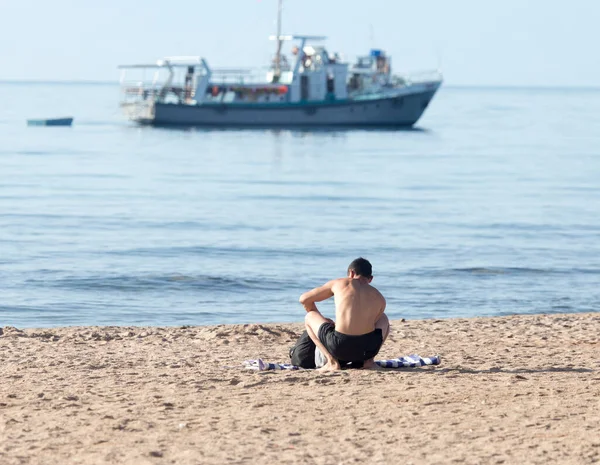 Hombre Traje Baño Playa — Foto de Stock