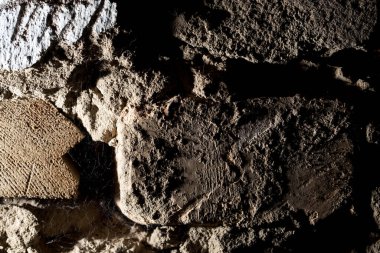 Soyut arka plan eski tuğla duvar. Soyut bir dokunun fotoğrafı