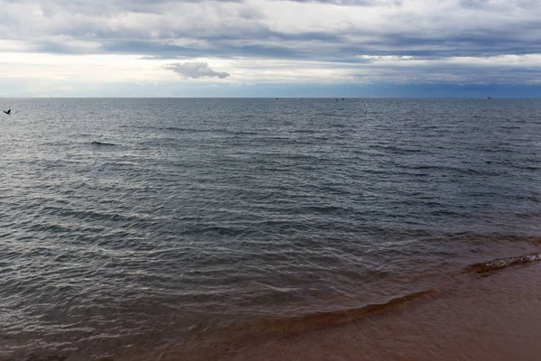 Хмарна Погода Морі Фон — стокове фото