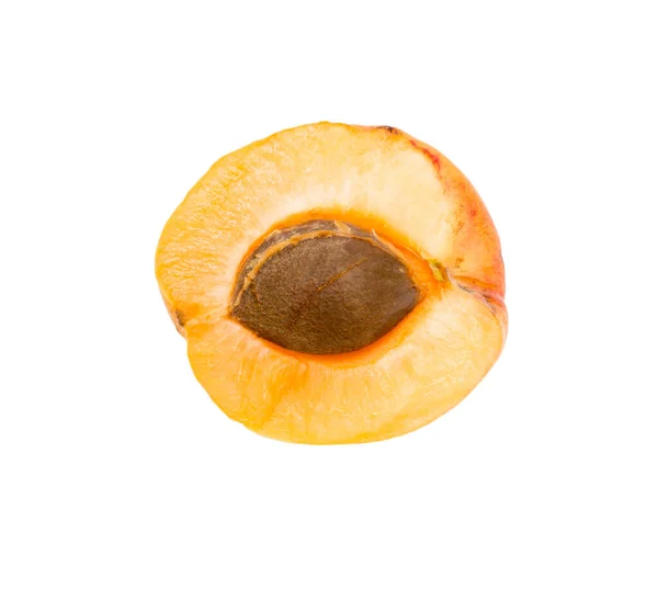 Yellow Apricots White Background Photos Studio — Stock Photo, Image