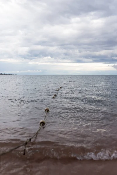 Хмарна Погода Морі Фон — стокове фото