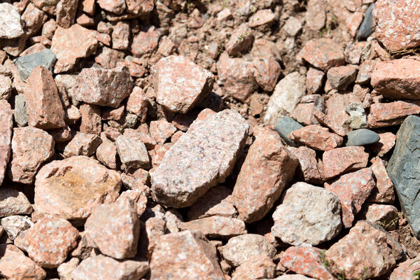 Granite stone as background . In the park in nature