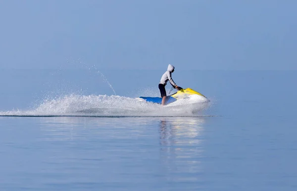Jet Ski Superficie Del Agua Una Velocidad — Foto de Stock