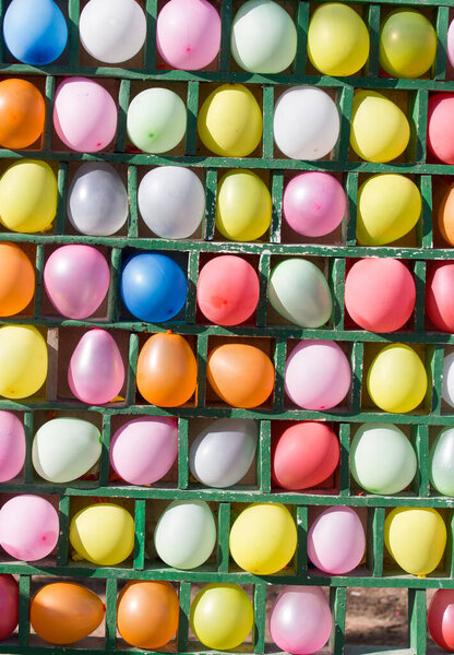 colored balls as a background . Photo of an abstract texture