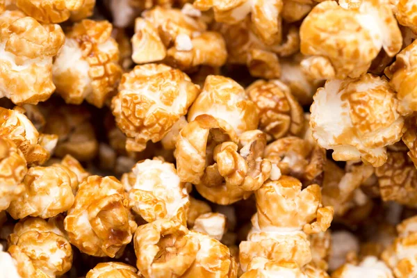 Popcorn Come Sfondo Macro Foto Studio — Foto Stock