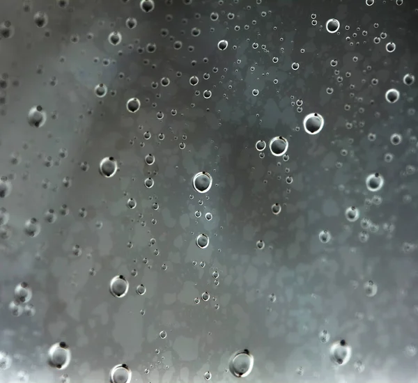 Drops Water Glass Photo Abstract Texture — Stock Photo, Image