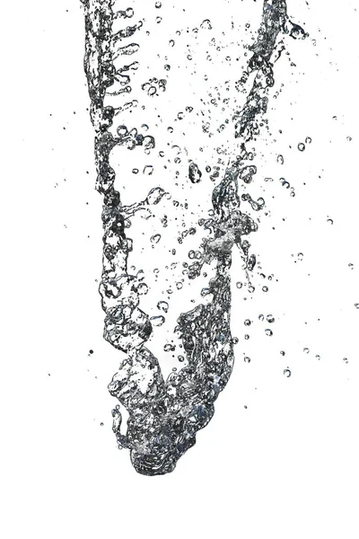 Agua Sobre Fondo Blanco Foto Una Textura Abstracta —  Fotos de Stock