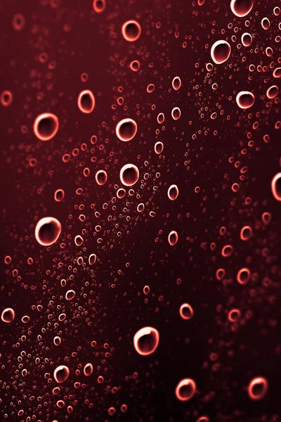 Gotas Agua Marrón Sobre Vidrio Foto Una Textura Abstracta — Foto de Stock