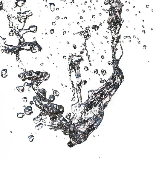 Water Een Witte Achtergrond Foto Van Een Abstracte Textuur — Stockfoto