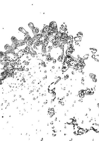Água Sobre Fundo Branco Foto Uma Textura Abstrata — Fotografia de Stock