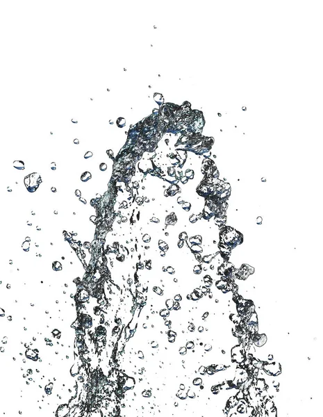 Wasser Auf Weißem Hintergrund Foto Einer Abstrakten Textur — Stockfoto