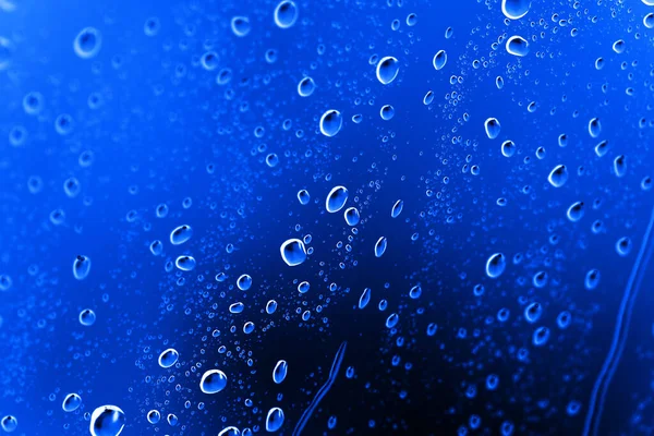 Blaue Abstrakte Wassertropfen Hintergrund Foto Einer Abstrakten Textur — Stockfoto