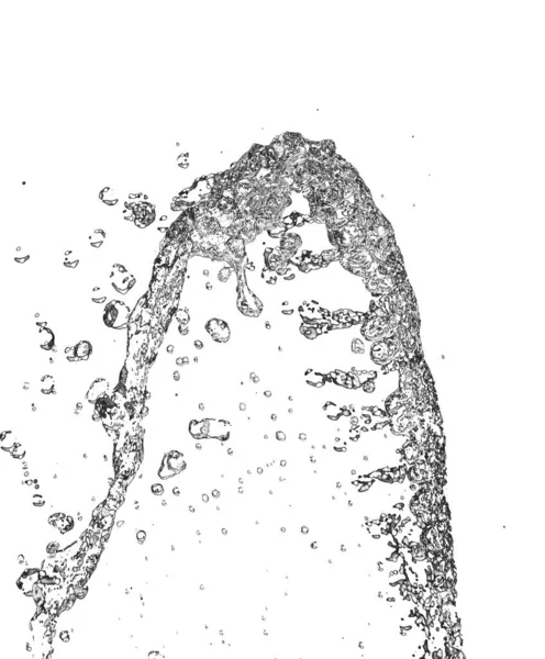 Вода Белом Фоне Фотография Абстрактной Текстуры — стоковое фото