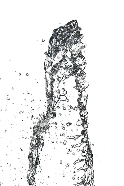 Agua Sobre Fondo Blanco Foto Una Textura Abstracta — Foto de Stock