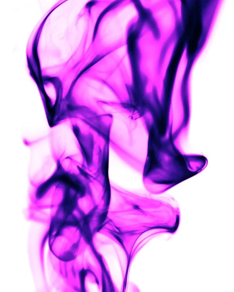 Fumaça Rosa Fundo Branco Foto Uma Textura Abstrata — Fotografia de Stock
