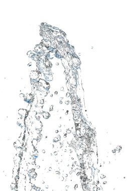 Soyut arkaplan. Beyaz arka planda su damlaları var. .