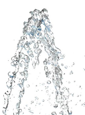 Soyut arkaplan. Beyaz arka planda su damlaları var. .