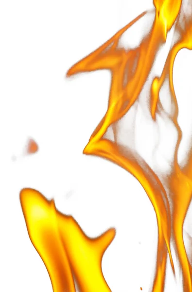 Fire Flames White Background Photo Abstract Texture — Stock Photo, Image