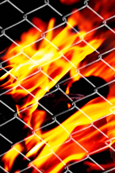 Api Grid Logam Foto Tekstur Abstrak — Stok Foto