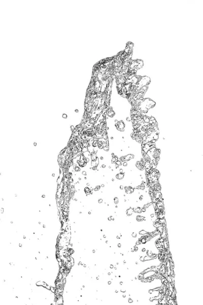 Вода Белом Фоне Фотография Абстрактной Текстуры — стоковое фото