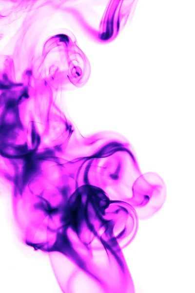 Humo Rosa Sobre Fondo Blanco Foto Una Textura Abstracta —  Fotos de Stock