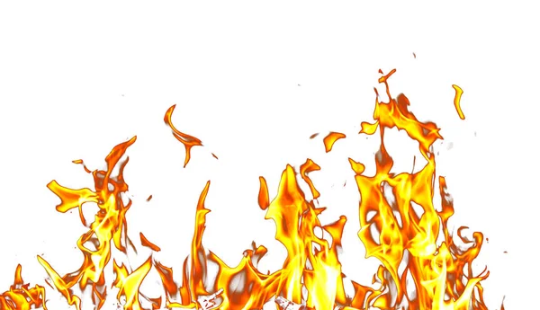 Пламя Огня Белом Фоне Фотография Абстрактной Текстуры — стоковое фото