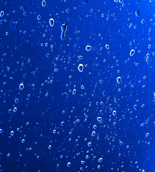 Fundo Gotas Água Abstrato Azul Foto Uma Textura Abstrata — Fotografia de Stock