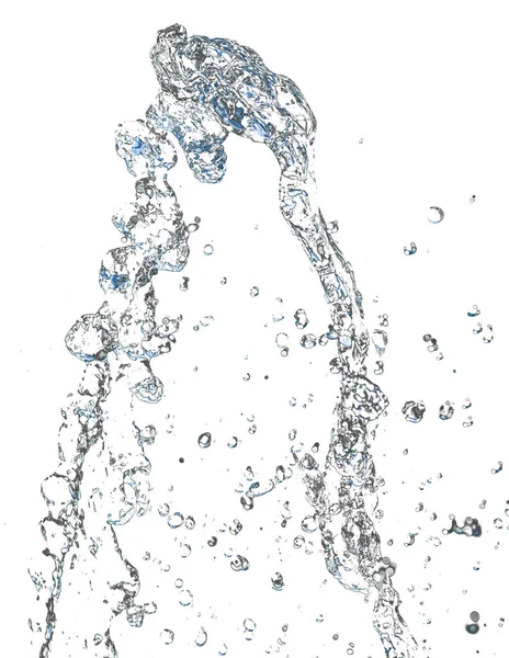 Абстрактный Фон Брызгами Воды Белом Фоне — стоковое фото