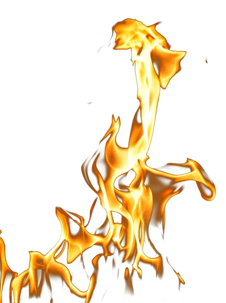 Fire Flames White Background Photo Abstract Texture — Stock Photo, Image