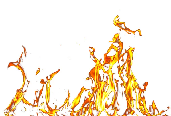 Вогняне Полум Білому Тлі Фото Абстрактної Текстури — стокове фото